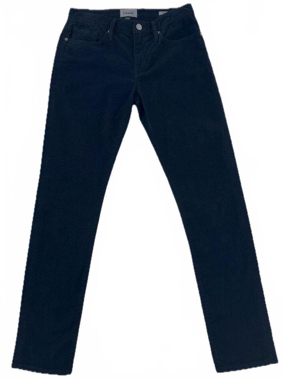 Frame Denim L'homme Slim Navy Blue Corduroy Pants 29